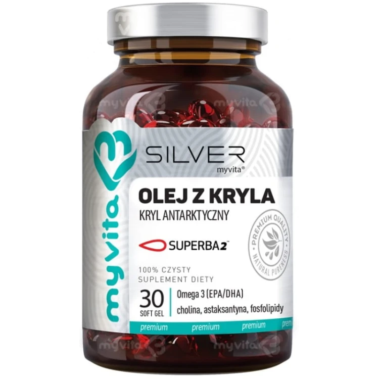 Silver Pure 100% Olej z kryla 30 kaps.