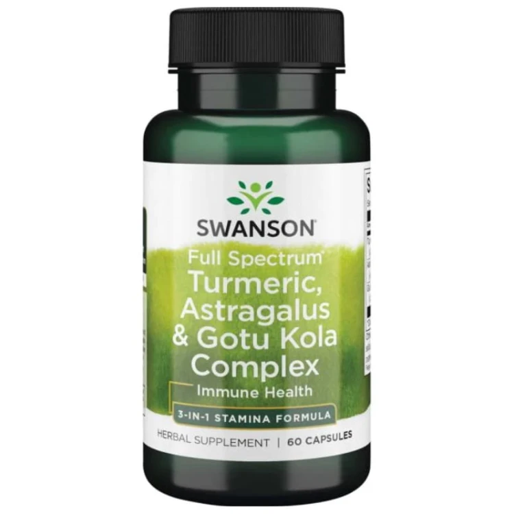 Full Spectrum Turmeric Astragalus Gotu Kola 60 kaps.