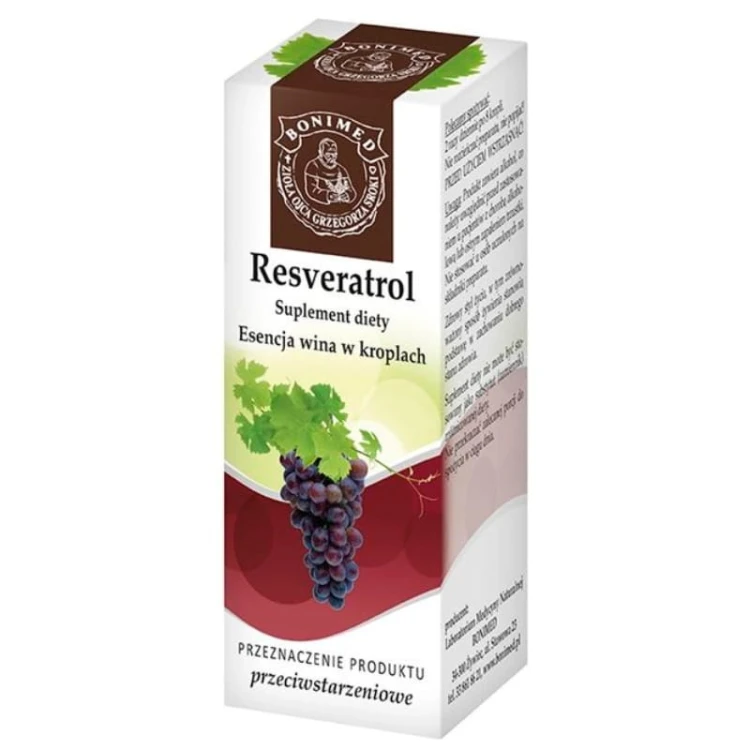 Bonimed Resveratrol - esencja wina w kroplach 20ml