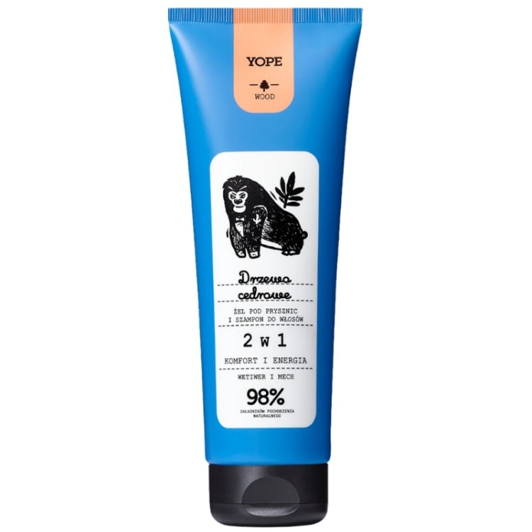 Żel pod prysznic i szampon WOOD 2w1 Drzewo Cedrowe 250ml