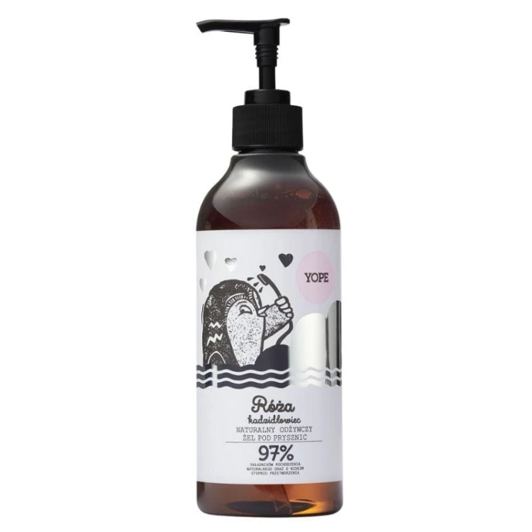 Naturalny żel pod prysznic Róża i kadzidłowiec 400ml