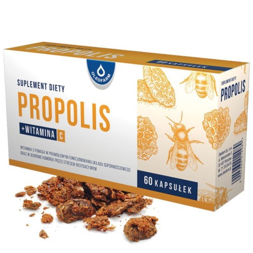 Propolis + Witamina C 60 kaps.