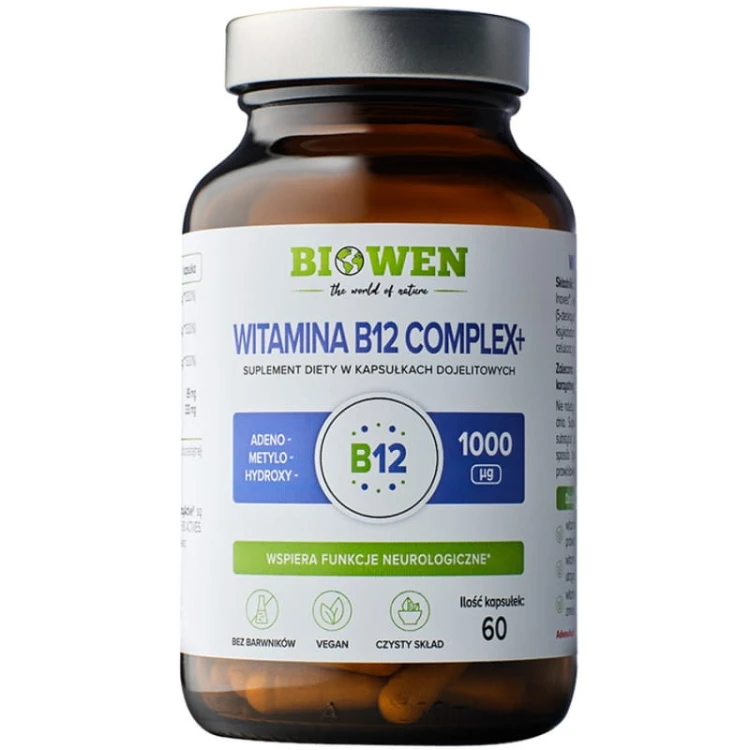 Biowen Witamina B12 Complex+ 60 kaps.