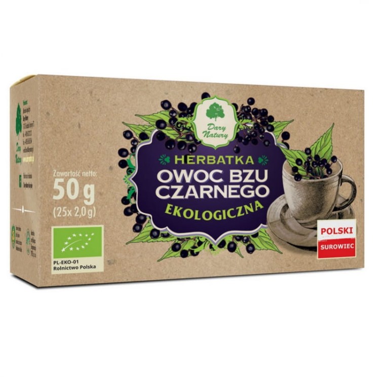 Herbatka Bez czarny owoc EKO 25x2g