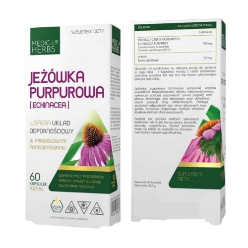 Jeżówka purpurowa (Echinacea) 420mg 60kaps.