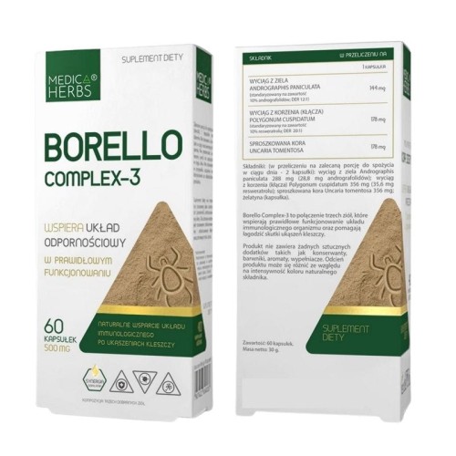 Borello Complex-3 500mg 60 kaps.