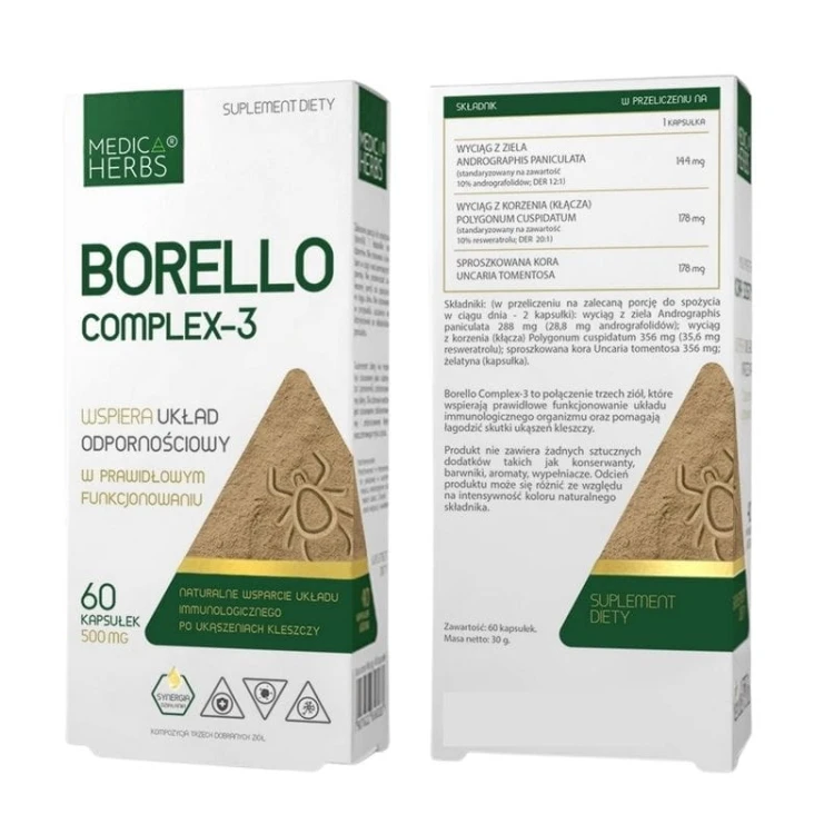 Borello Complex-3 500mg 60 kaps.