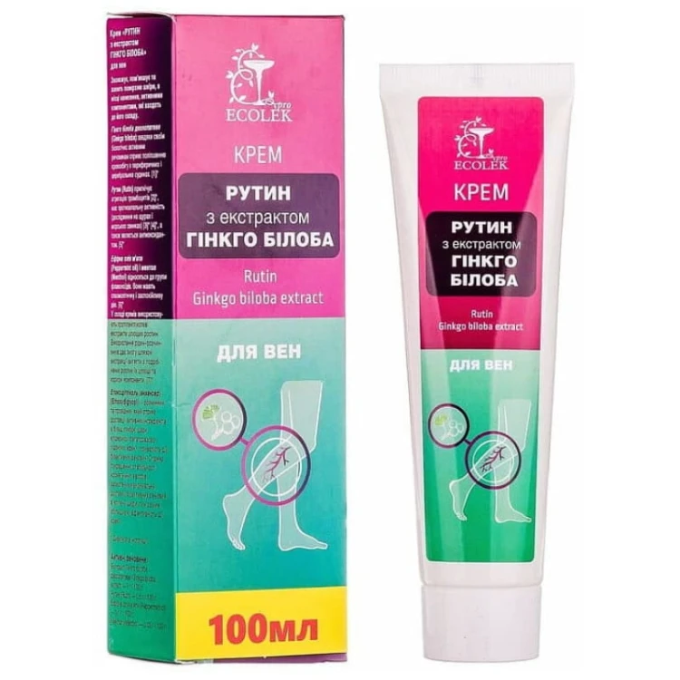Ekolek Krem do nóg Rutyna i ekstrakt ginko biloba 100ml