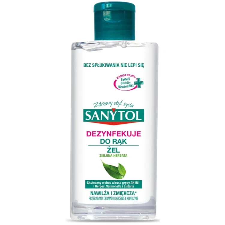 Sanytol Żel do rąk Zielona herbata dezynfekuje 75ml
