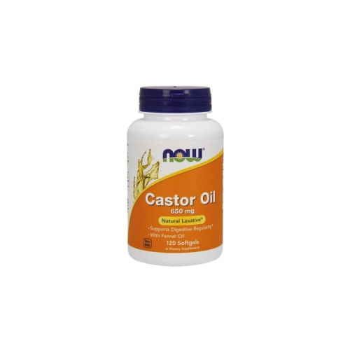 Castor Oil (Olej rycynowy) 650mg 120 kaps.