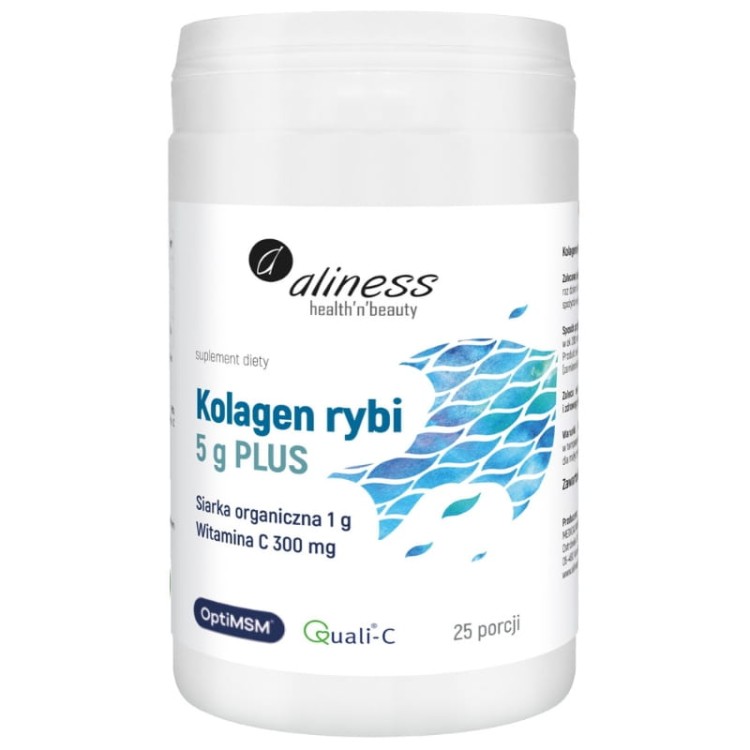 Kolagen rybi 5g PLUS siarka OptiMSM 25 porcji (157,5g)