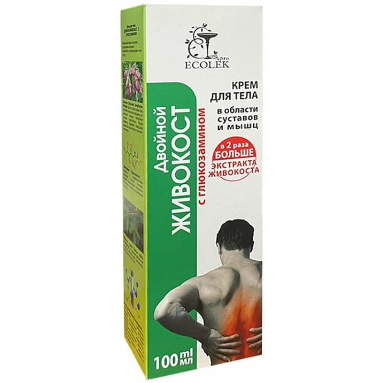 Ekolek Krem do ciała Podwójny żywokost z glukozaminą 100ml