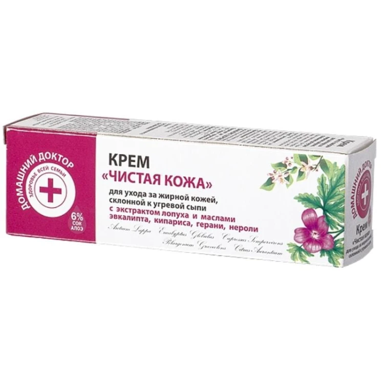 Domowy Doktor Krem do twarzy Czysta skóra do cery tłustej i trądzikowej 30ml