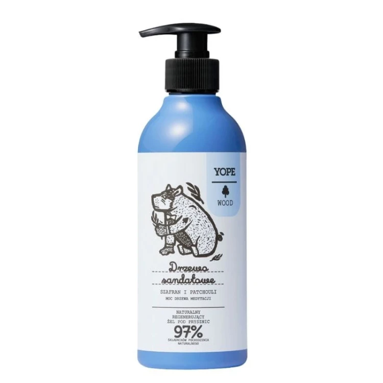 Naturalny żel pod prysznic Drzewo Sandałowe, szafran i patchouli 400ml