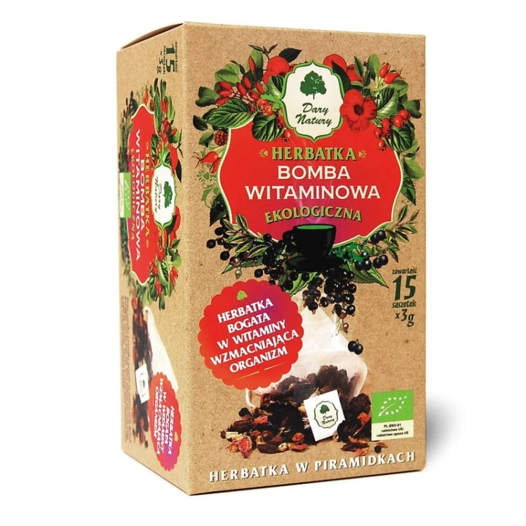 Herbatka Bomba witaminowa w piramidkach EKO 15x3g