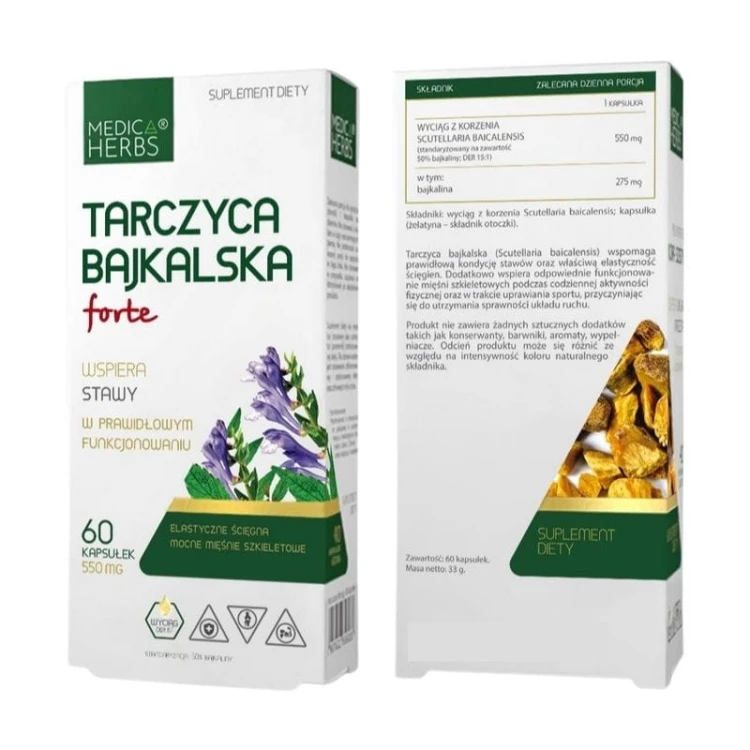 Tarczyca bajkalska Forte 550mg 60 kaps.