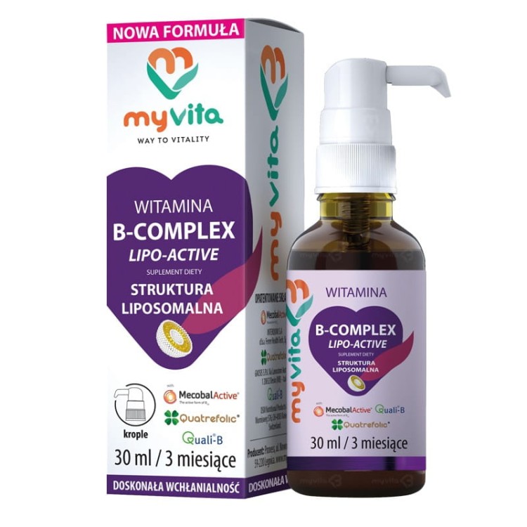 Witamina B-Complex Lipo-Active Struktura liposomalna 30ml
