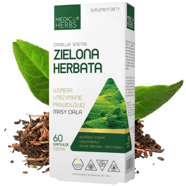 Zielona Herbata 520mg 60 kaps.
