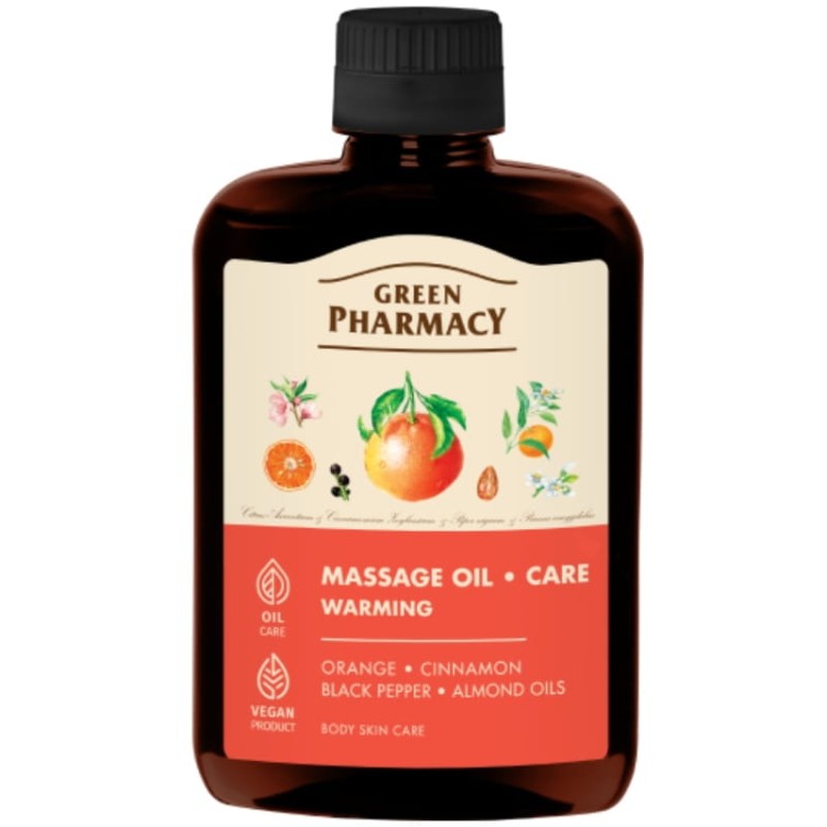 Green Pharmacy Olejek do masażu Rozgrzewający 200ml