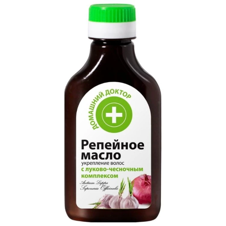 Domowy Doktor Olejek łopianowy wzmacniający włosy z kompleksem cebulowo-czosnkowym 100ml