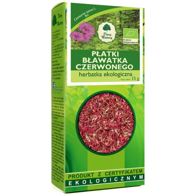 Bławatek czerwony płatki (Centaurea cyanus L. flos) EKO 15g