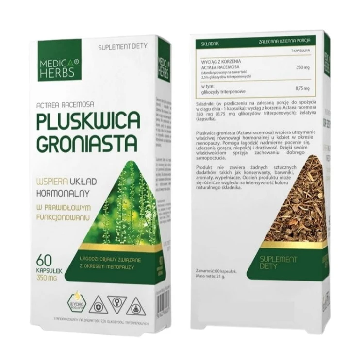 Pluskwica groniasta 350mg 60 kaps.