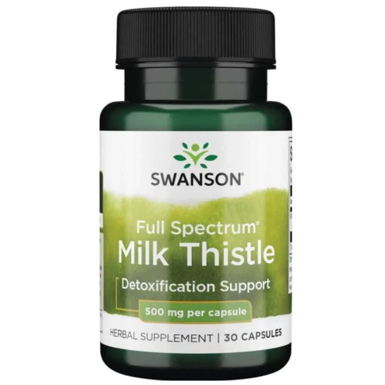 Full Spectrum Milk Thistle 500mg 30 kaps.