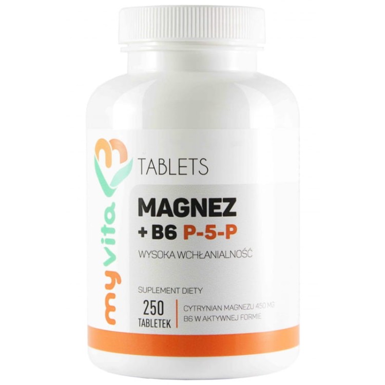 Magnez + B6 P-5-P 250 tabl.