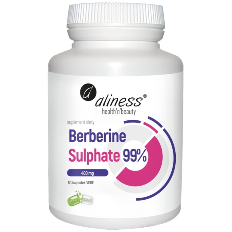 Berberyna Sulphate 99% 400mg 60 kaps.