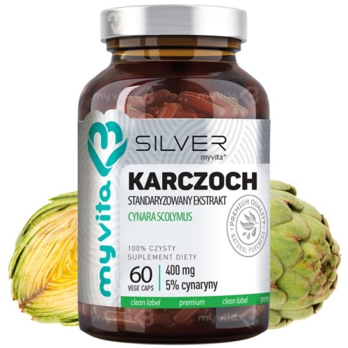Silver Pure 100% Karczoch (Cynara Scolymus) 400mg 60 kaps.