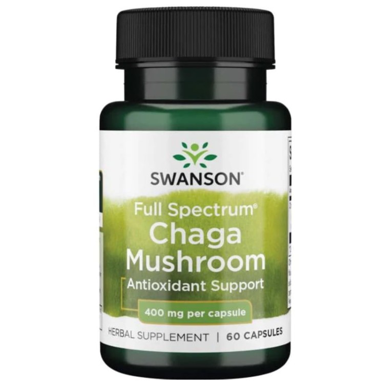 Full Spectrum Chaga Mushroom 400mg 60 kaps.