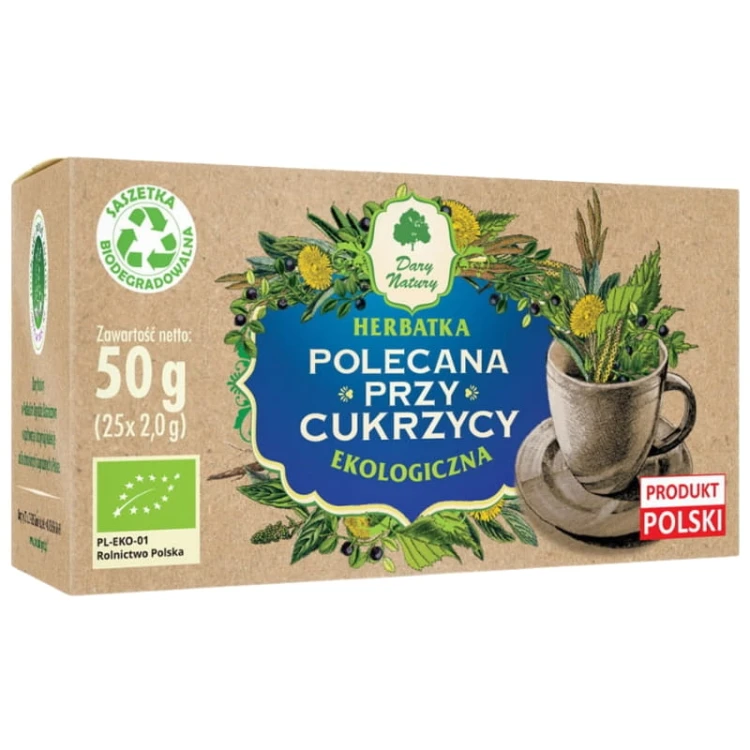 Herbatka Polecana przy cukrzycy EKO 25x2g
