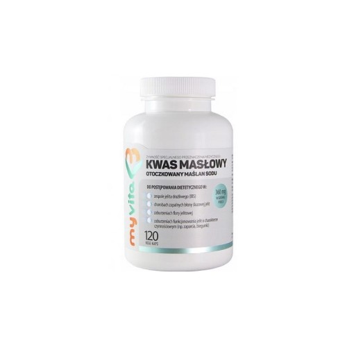 Kwas masłowy (maślan sodu) 360mg 120 kaps.