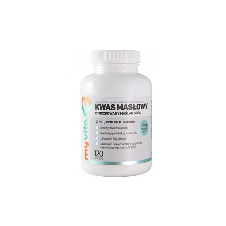 Kwas masłowy (maślan sodu) 360mg 120 kaps.