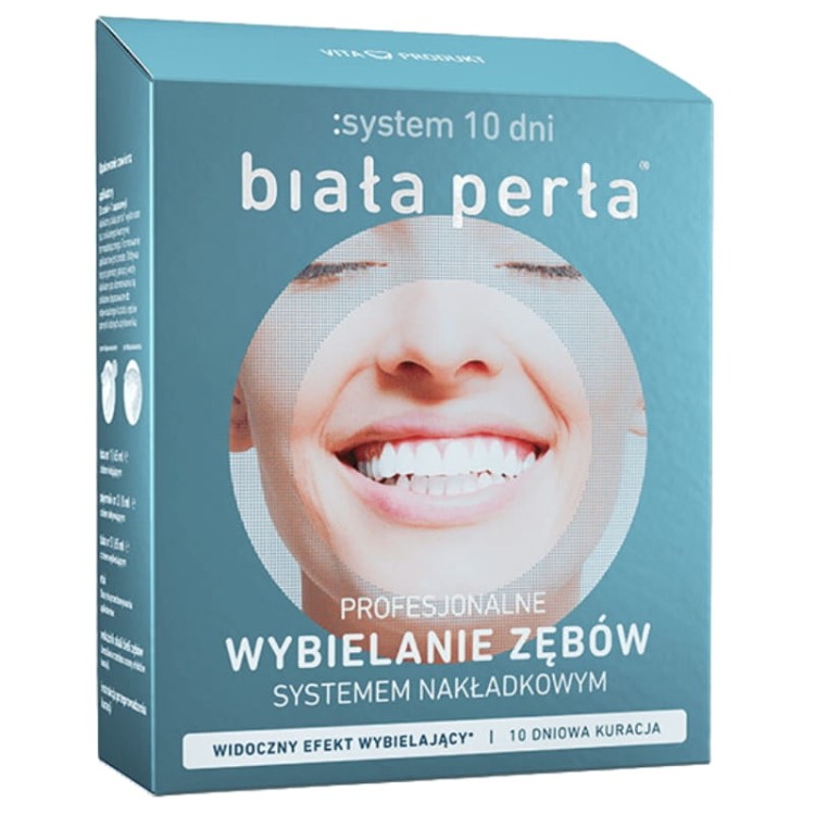 Biała Perła System wybielania zębów 10 dni systemem nakładkowym