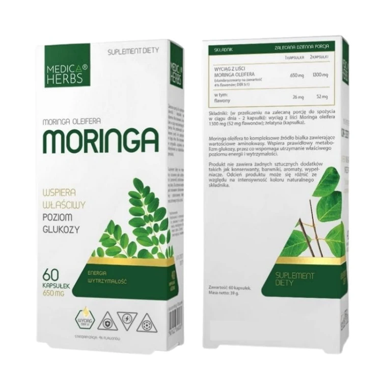 Moringa 650mg 60 kaps.