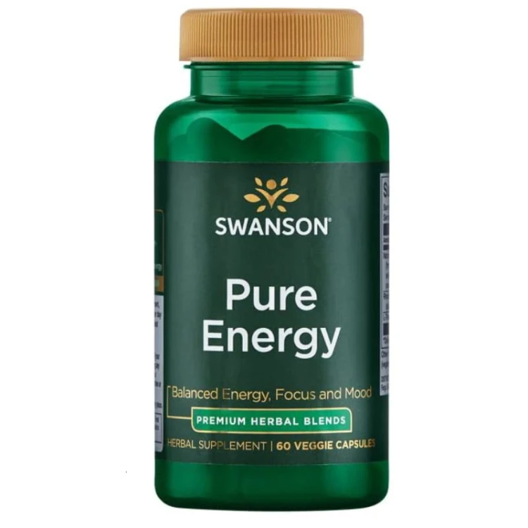 Pure Energy (Kofeina, Rhodiola, L-Teanina) 60 kaps.