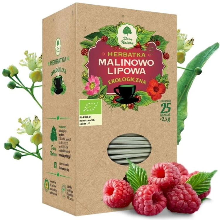 Herbatka Malinowo-lipowa BIO 25x2,5g
