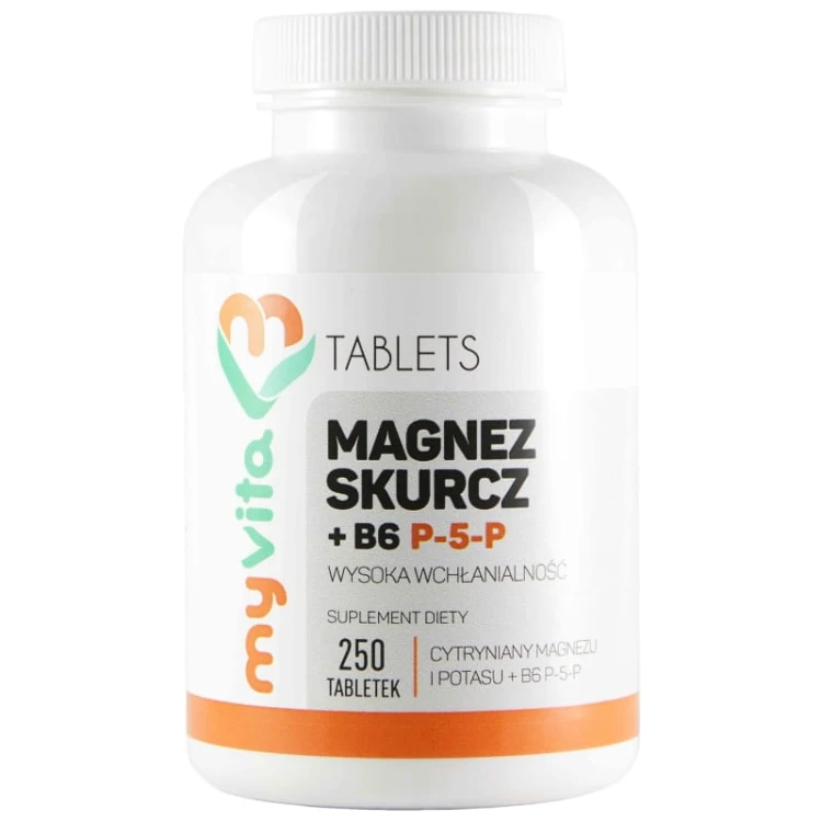 Magnez skurcz + B6 P-5-P 250 tabl.