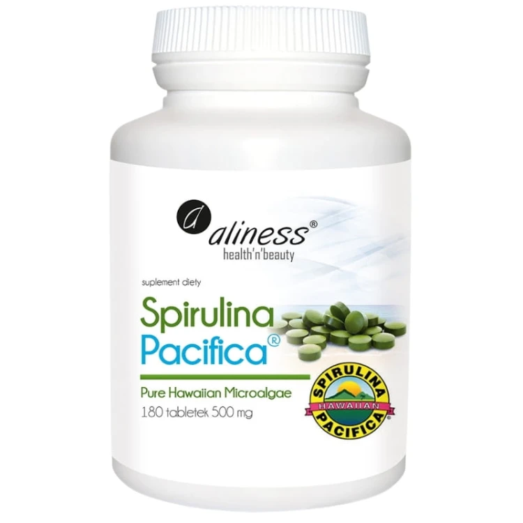 aliness-spirulina-hawajska-pacifica-500mg-180-tabletek