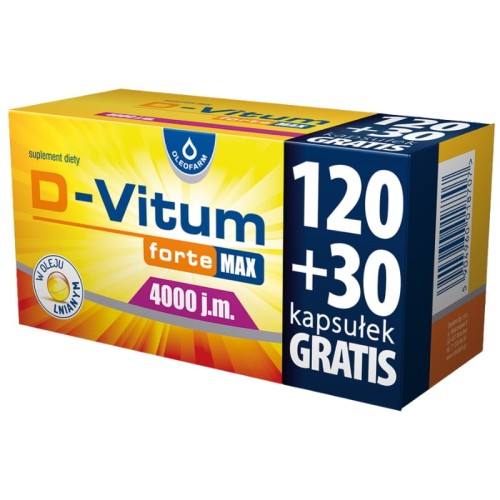 D-Vitum forte MAX 4000IU 120+30 kaps.