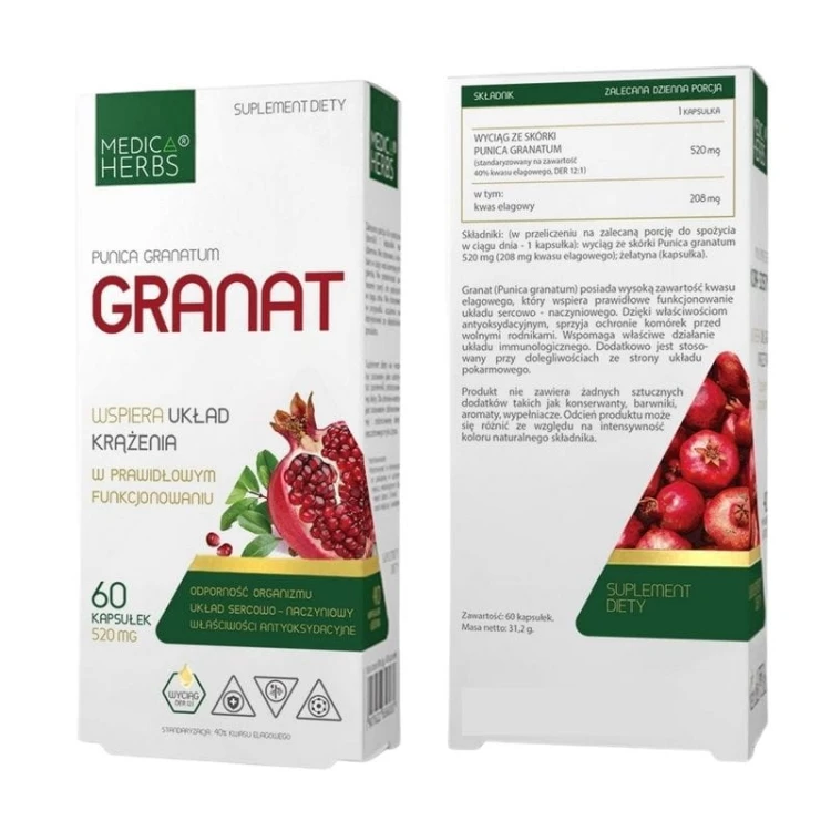 Granat 520mg 60 kaps.