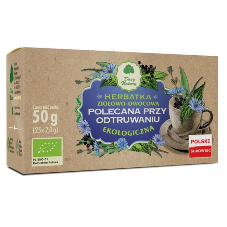 Herbatka Polecana przy odtruwaniu EKO 25x2g