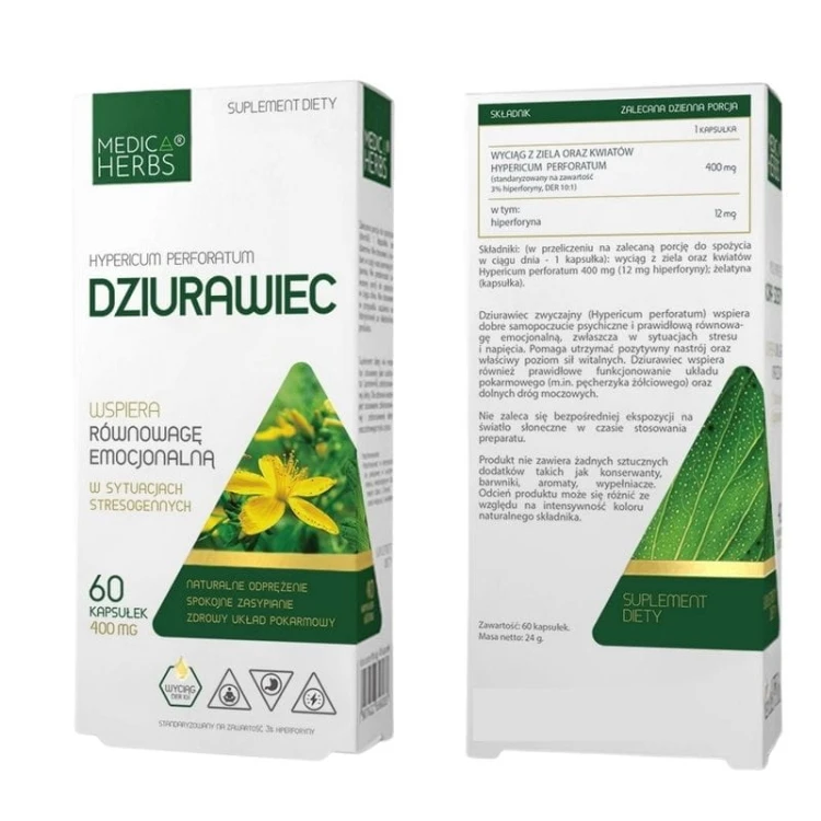 Dziurawiec 400mg 60kaps.
