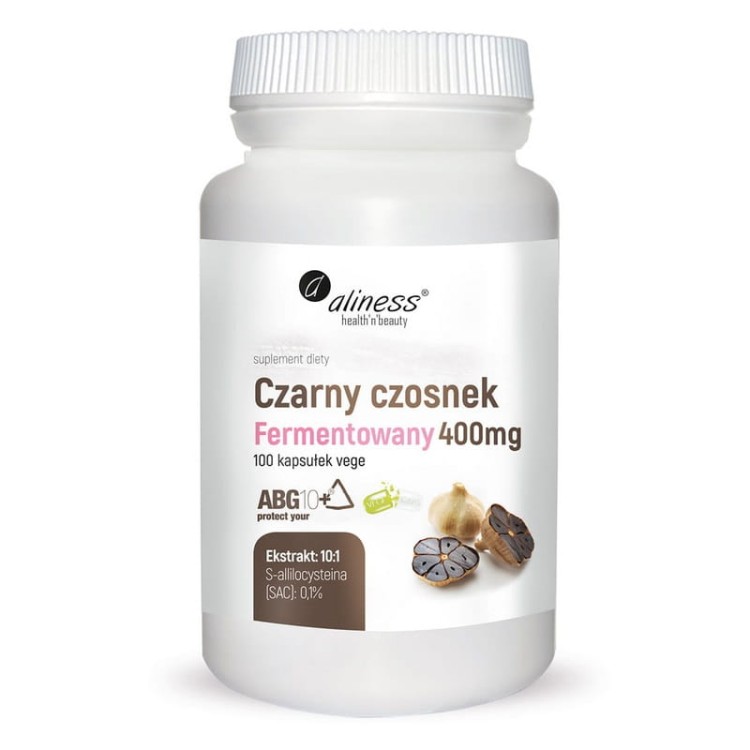 Czarny czosnek fermentowany 400mg 100 kaps.