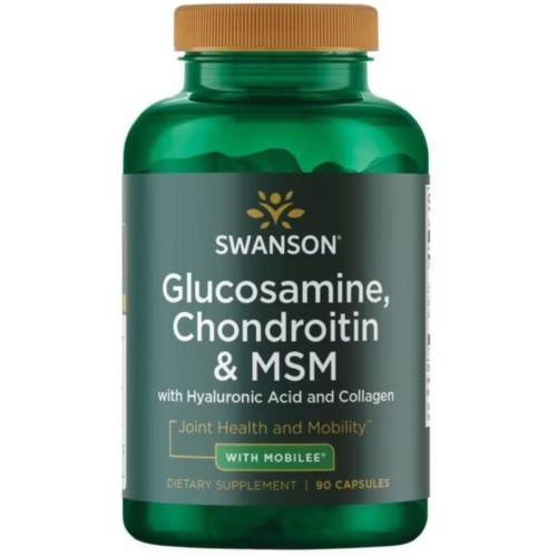 Glukozamina Chondroityna MSM z kwasem hialuronowym i kolagenem 90 kaps.