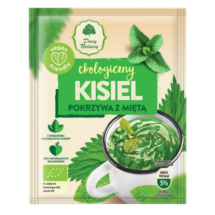 Ekologiczny Kisiel Pokrzywa z miętą 30g