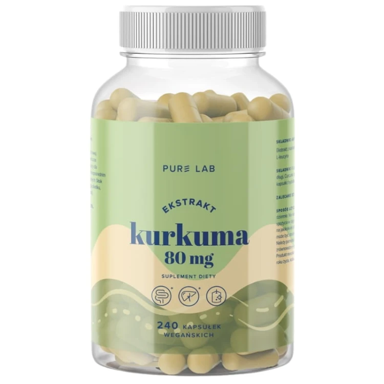 PURE LAB Kurkuma 80mg 240 kaps.