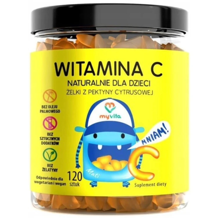 Naturalne Żelki Witamina C dla dzieci 120szt