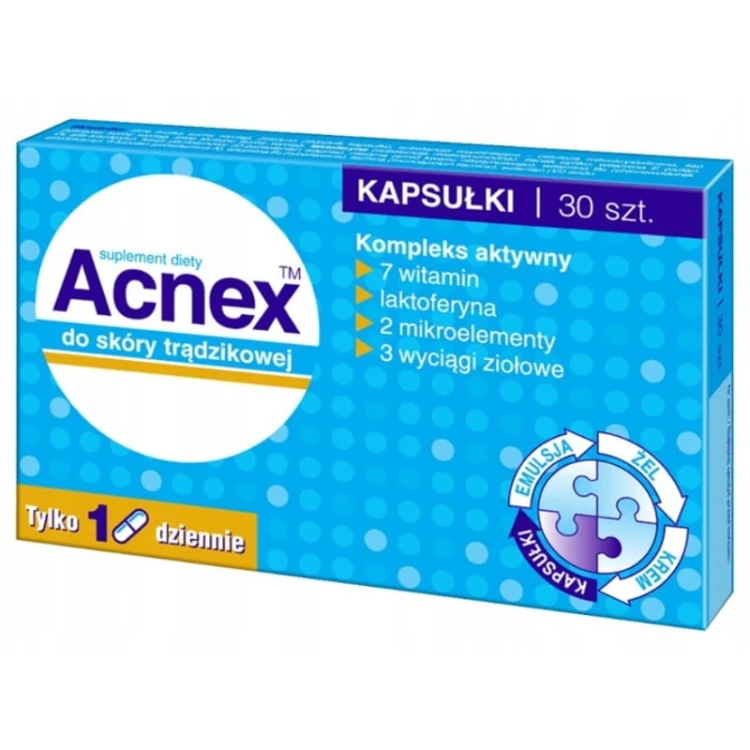Acnex do skóry trądzikowej 30 kaps.